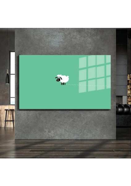 Sanatsal Yapayzeka, Creative Art, 3D Dekoratif Baskı Yatay Cam Tablo 290 indirimleri