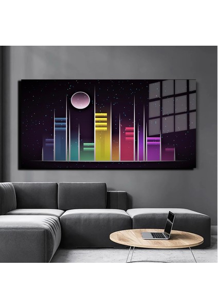 Sanatsal Yapayzeka, Creative Art, 3D Dekoratif Baskı Yatay Cam Tablo 304