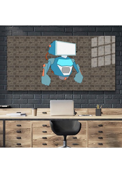 Sanatsal Yapayzeka, Creative Art, 3D Dekoratif Baskı Yatay Cam Tablo 07 modelleri