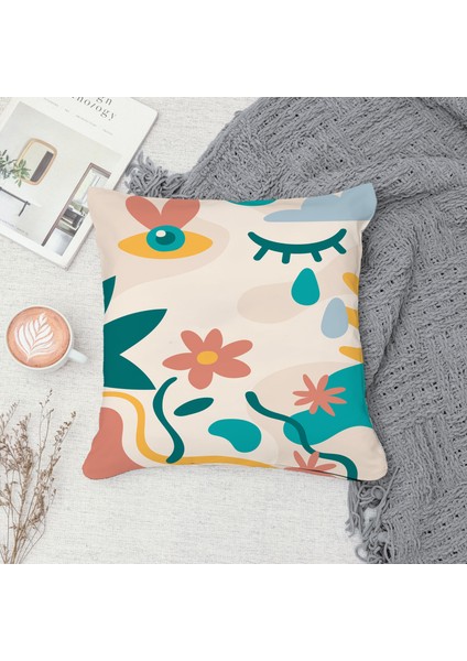 Çift Taraf Baskılı Gizli Di Özel Tasarım Süet Dokulu Kırlent Kılıfı Takımı 197