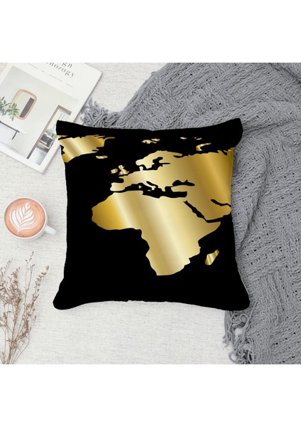 Çift Taraf Baskılı Gizli Di Özel Tasarım Süet Dokulu Kırlent Kılıfı Takımı 299