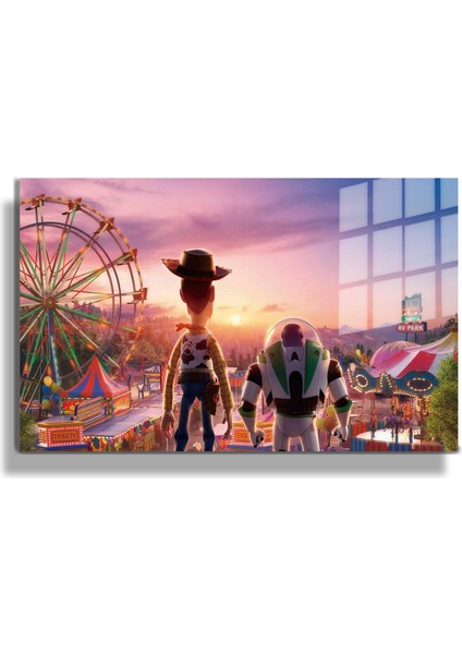 Sanatsal Yapayzeka, Creative Art, 3D Dekoratif Baskı Yatay Cam Tablo 132