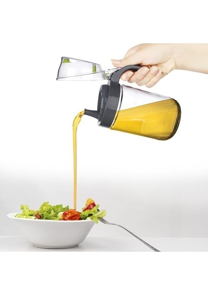 Cam Yağdanlık - Kulplu Sirkelik Sosluk 660 ml