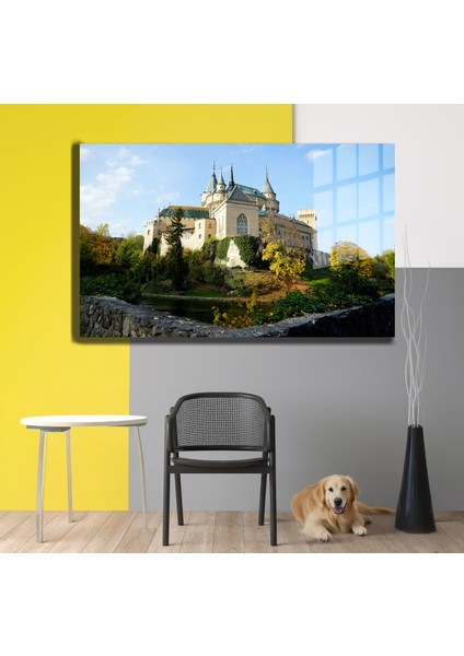 Şehirler ve Manzaralar, Yapay Zeka Destekli, 3D Dekoratif Baskı Yatay Cam Tablo 55 modelleri