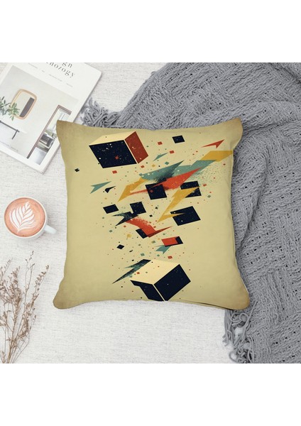 Çift Taraf Baskılı Gizli Di Özel Tasarım Süet Dokulu Kırlent Kılıfı Takımı 77