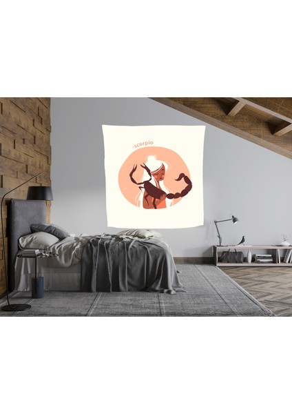 Bohem,yoga, Meditasyon,burçlar ve Mandala Temalı, Duvar Örtüsü 88