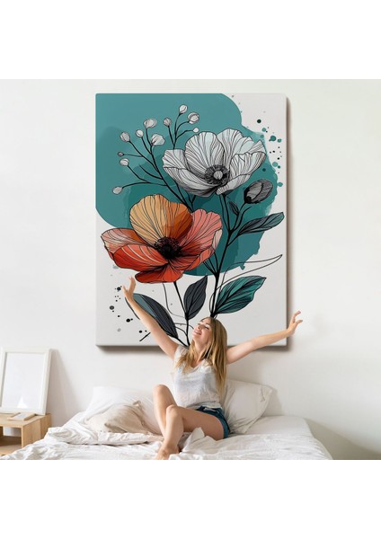 Haşhaş Çiçekleri TABLOSU-7647 indirimleri