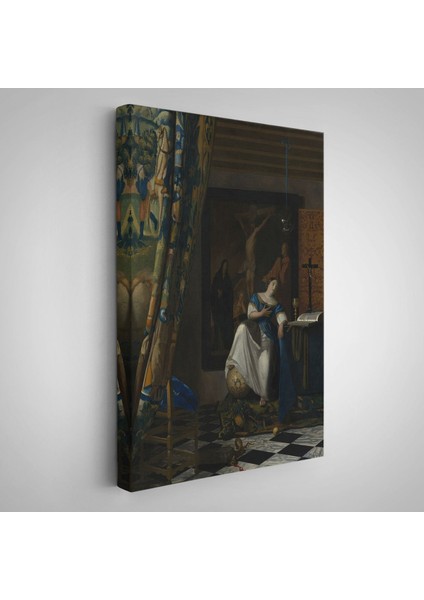 Johannes Vermeer - Katolik Inancının Alegorisi Tablo- Allegory Of The Catholic FAITH-8057