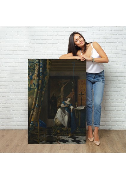 Johannes Vermeer - Katolik Inancının Alegorisi Tablo- Allegory Of The Catholic FAITH-8057 fiyatları