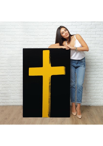 Sarı Haç Tablosu - CROSS-8105