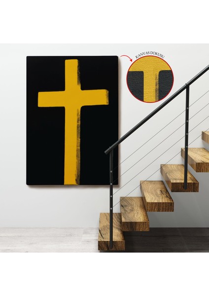 Sarı Haç Tablosu - CROSS-8105