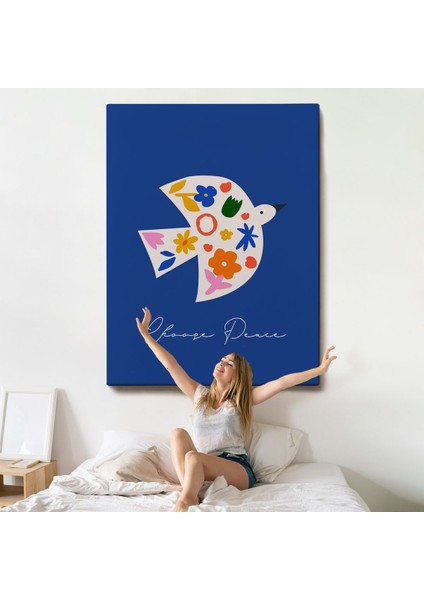 Minimalist Renkli Kuş TABLOSU-7667