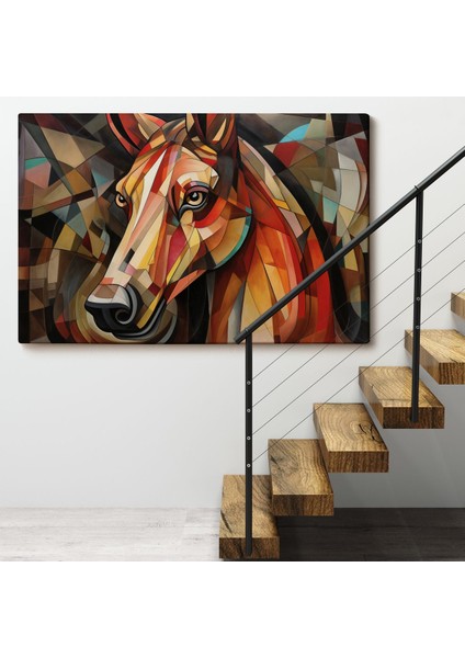 Vitray Tarzı At Kafası TABLOSU-7243 fırsatları