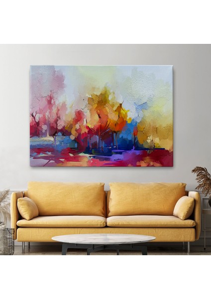 Fırça Darbeli Soyut Modern Sanat Yağlıboya Görünüm Kanvas Duvar TABLOSU-3652 fiyatları