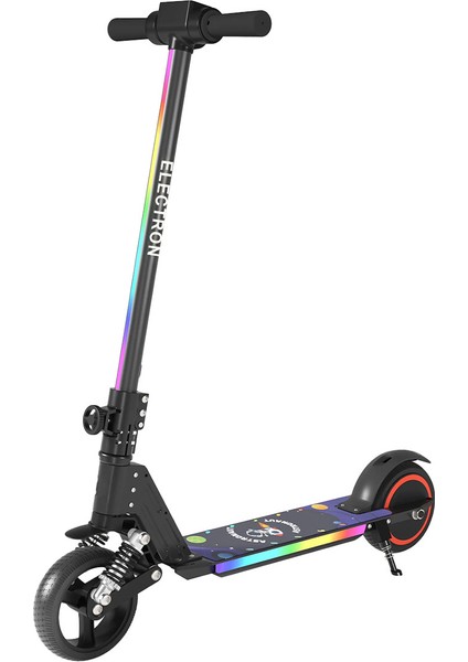 S5 Elektrikli Çocuk Scooter - 130W, LED Işıklı, Amortisörlü (Dizlik ve Dirseklik Hediyeli)