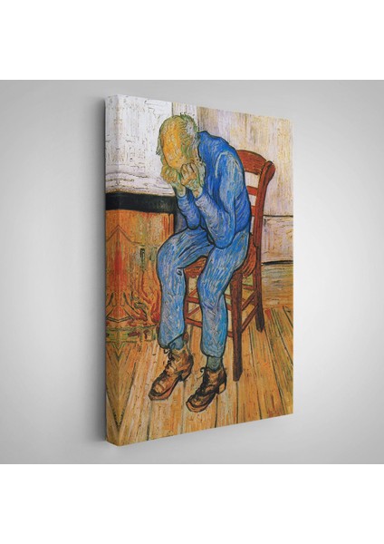 Acı Çeken Yaşlı Adam Sonsuzluğun Eşiğinde Tablosu - Vincent Van GOGH-7442