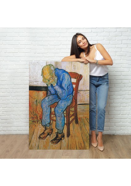 Acı Çeken Yaşlı Adam Sonsuzluğun Eşiğinde Tablosu - Vincent Van GOGH-7442