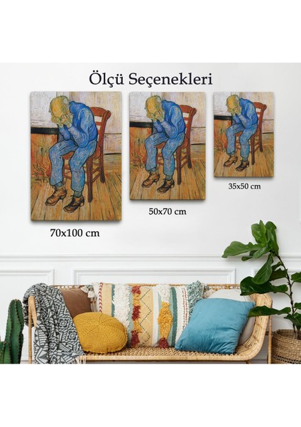 Acı Çeken Yaşlı Adam Sonsuzluğun Eşiğinde Tablosu - Vincent Van GOGH-7442
