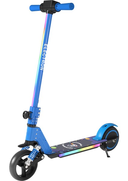 S5 Elektrikli Çocuk Scooter - 130W, LED Işıklı, Amortisörlü (Dizlik ve Dirseklik Hediyeli)