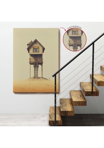 Hiçliğin Ortasındaki Nöbet Kulesi TABLO-7540