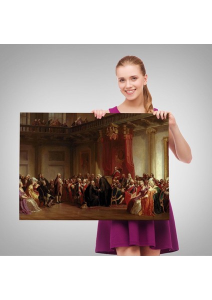 Benjamin Franklin Danışma Meclisi Huzuruna Çıkıyor TABLOSU-6542 fırsatları