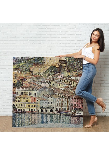 Gustav Klimt Garda Denizi Tablosu - Malcesine Am GARDASEE-8344 fiyatları