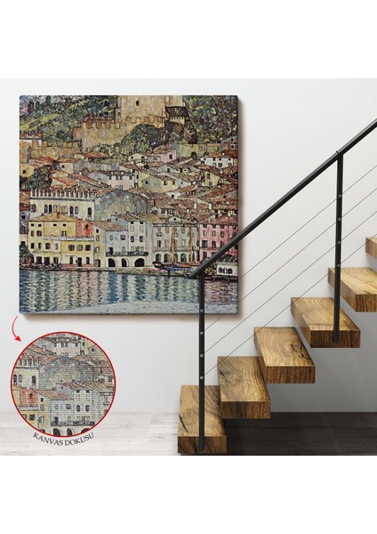 Gustav Klimt Garda Denizi Tablosu - Malcesine Am GARDASEE-8344 fırsatları
