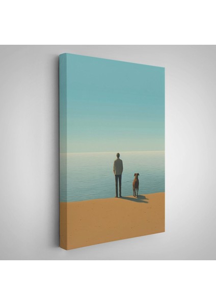 Sahilde Tefekkür Eden Adam TABLOSU-7509