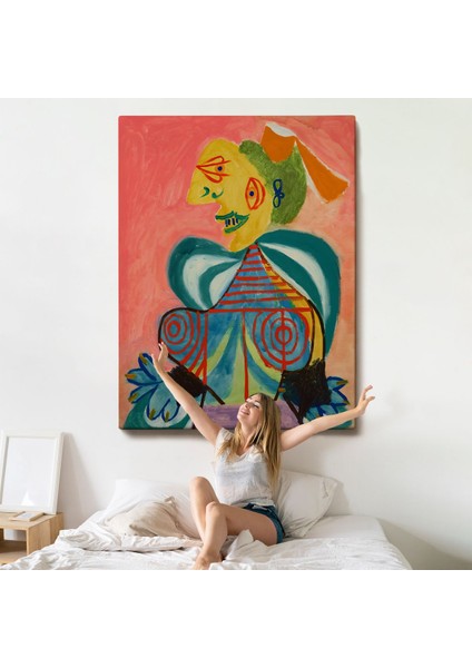 Pablo Picasso - Lee Miller'ın Arlesienne Rolündeki Portre TABLOSU-7341