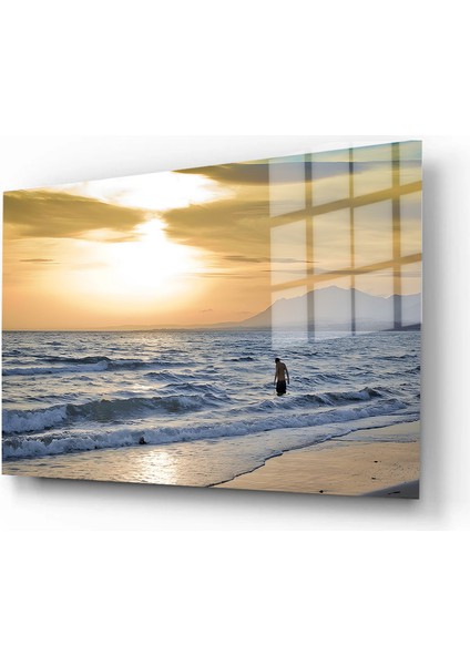 Doğa, Manzara 3D Dekoratif Baskı Yatay Cam Tablo 01