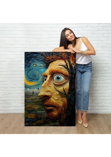 Çerçeveli Vincent Van Gogh Tarzı Portre TABLOSU-7817 fırsatları