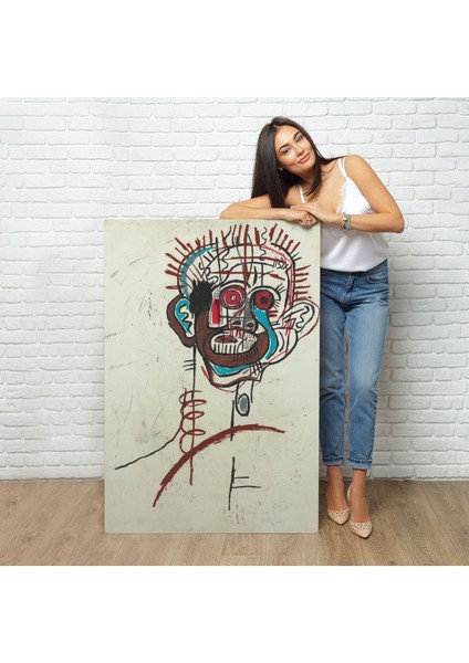 Çerçeveli Jean-Michel Basquiat - Isimsiz Tablo - UNTITLED-7441