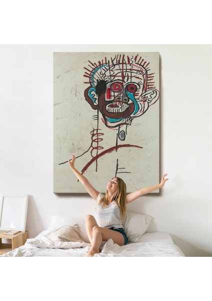 Çerçeveli Jean-Michel Basquiat - Isimsiz Tablo - UNTITLED-7441