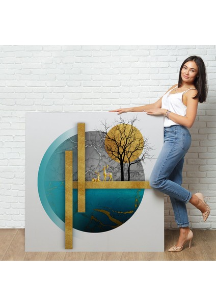 Soyut Geometri Dekoratif TABLOSU-8308 fiyatları
