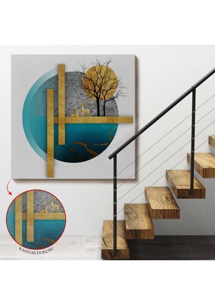 Soyut Geometri Dekoratif TABLOSU-8308 fırsatları