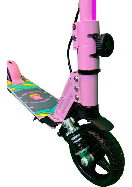 S5 Elektrikli Çocuk Scooter - 130W, LED Işıklı, Amortisörlü (Dizlik ve Dirseklik Hediyeli)