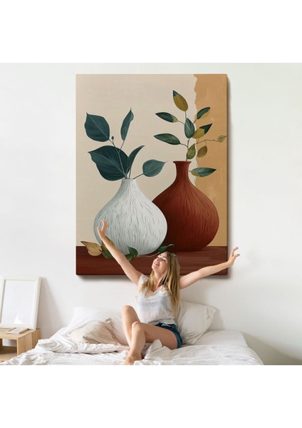 Vazoların Içindeki Yapraklar TABLO-7556 indirimleri