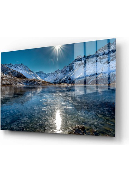 Doğa, Manzara 3D Dekoratif Baskı Yatay Cam Tablo 01