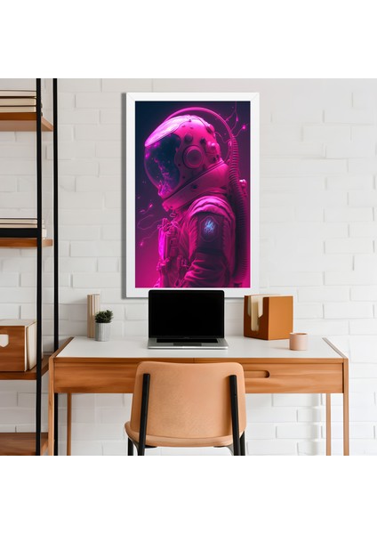 Space, Uzay, Yapay Zeka Mdf Plastik Çerçeveli Dekoratif Tablo 69