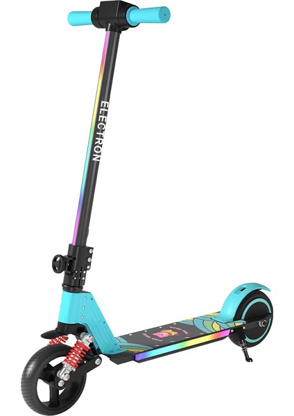 S5 Elektrikli Çocuk Scooter - 130W, LED Işıklı, Amortisörlü (Dizlik ve Dirseklik Hediyeli)