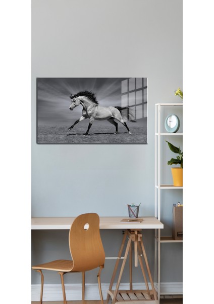 Eğlenceli Hayvanlar, Yapay Zeka Destekli, 3D Dekoratif Baskı Yatay Cam Tablo 219 indirimleri