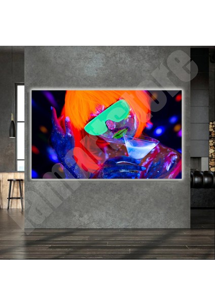 LED Işıklı Kanvas Tablo, 3D Dekoratif Baskılı Tablo Yapay Zeka Destekli Modern Tasarımlar 07