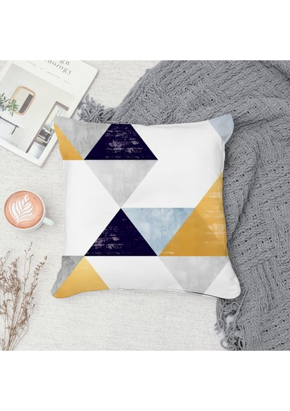 Çift Taraf Baskılı Gizli Di Özel Tasarım Süet Dokulu Kırlent Kılıfı Takımı 142