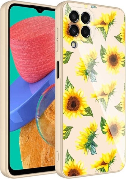 Samsung Galaxy M33 Uyumlu Kılıf Kamera Korumalı Desenli Sert Silikon Zore Epoksi Kapak, No2