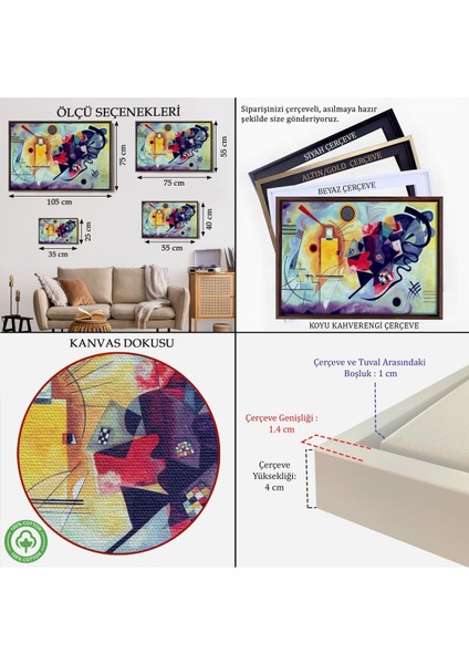 Çerçeveli Sürrealizm Dekoratif Duvar TABLOSU-6614 indirimleri