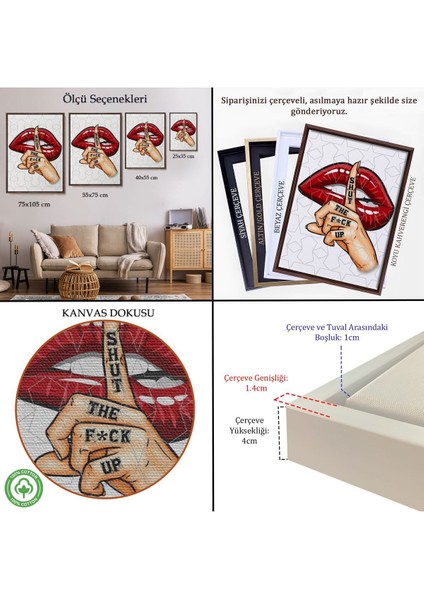 Çerçeveli Kapat Çeneni Tablosu - indirimleri