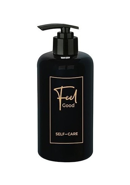 Sıvı Sabunluk Yuvarlak Plastik Pompalı 500 ml - Siyah