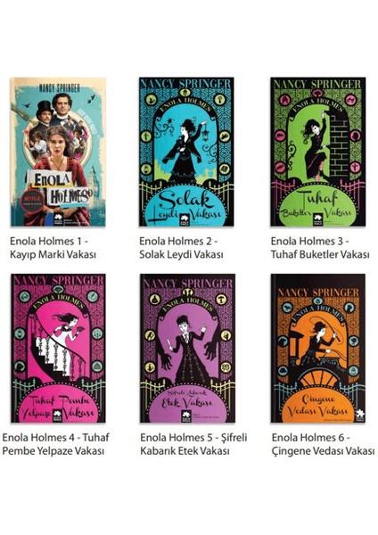 Enola Holmes 6 Kitap Set - Nancy Springer