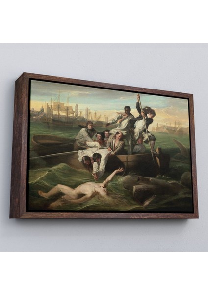 Çerçeveli Watsob ve Köpek Balığı Tablosu - Watson And The Shark 1778-6658 fiyatları
