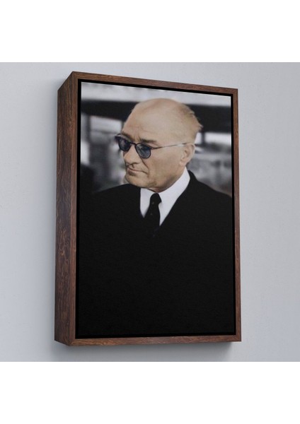 Çerçeveli Atatürk Portre Tablosu Mustafa Kemal Atatürk Dikdörtgen Dekoratif Kanvas TABLO-130 fiyatları